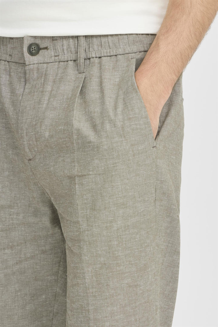 MARC 0144  linen mix pants  Mermaid Melange