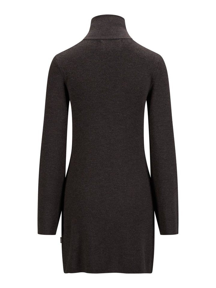 MELINA MERINO DRESS  Dark Brown Melange