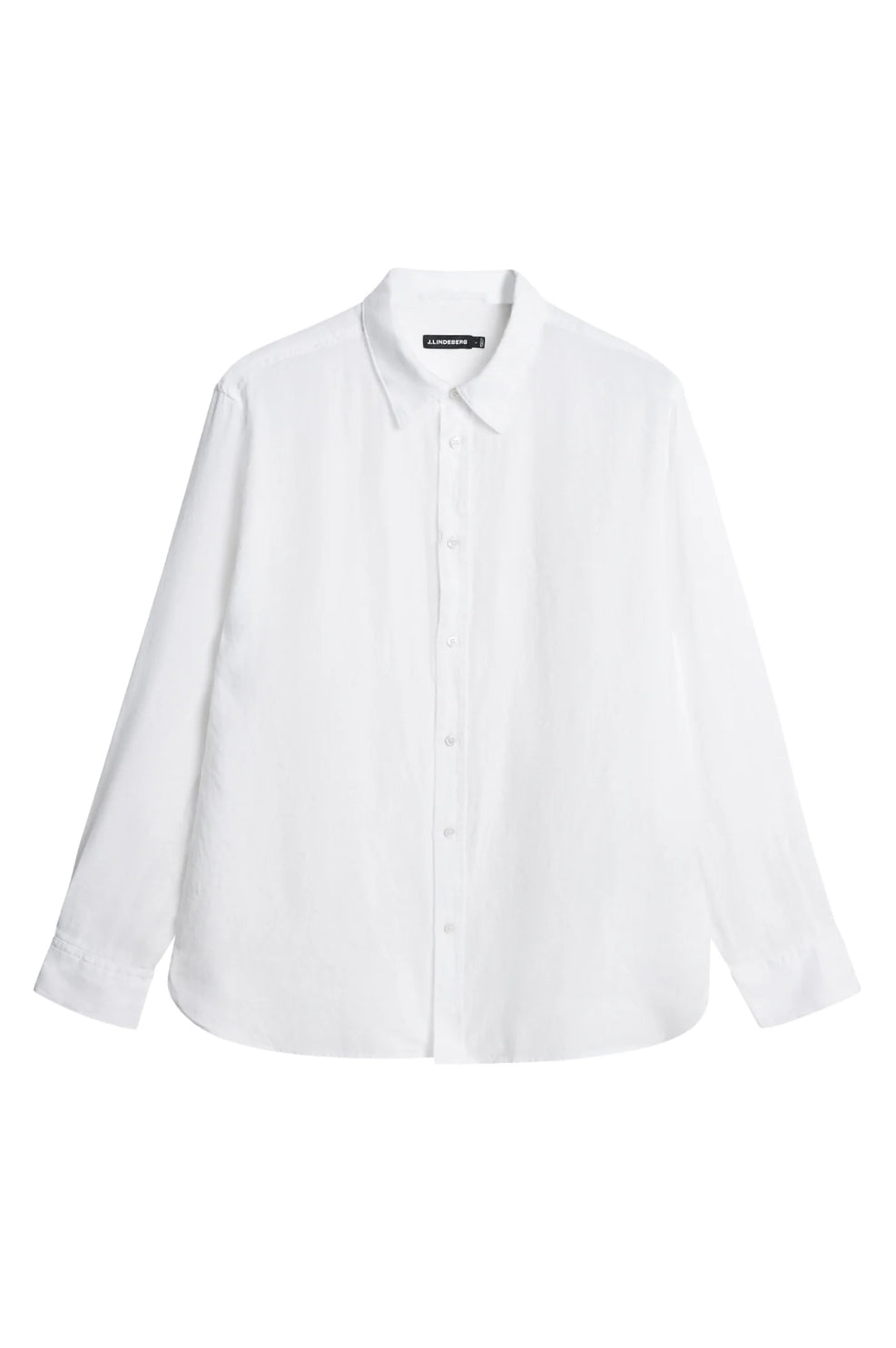 Reg LS Clean Linen Shirt White
