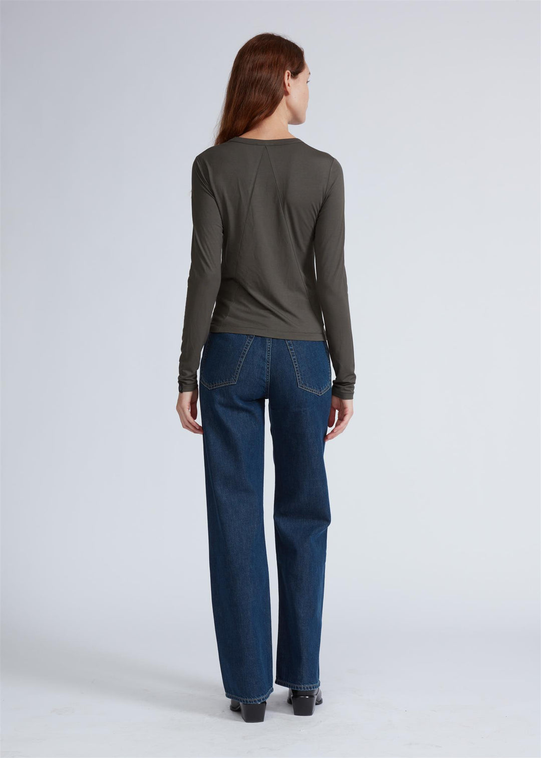 LUCA JERSEY SLIM LS  Graphite