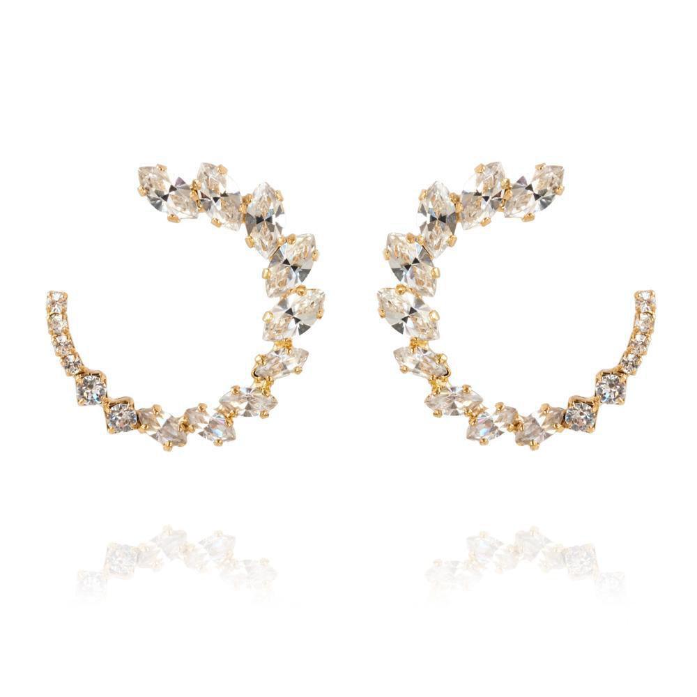 ANGIE EARRINGS GOLD Crystal