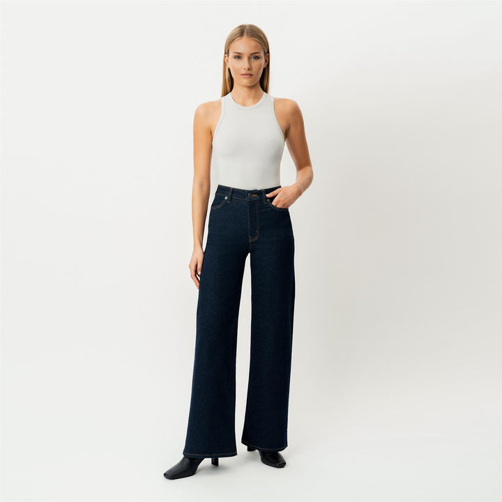 WIDE COMFORT DENIM  Dark Blue