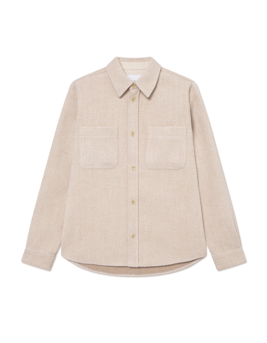 Lennon Bouclé Overshirt  Ivory