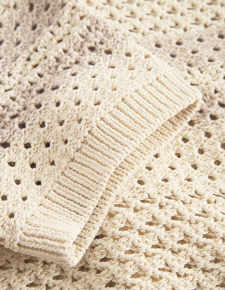 Gianni SS Knit Shirt Kids  Ivory