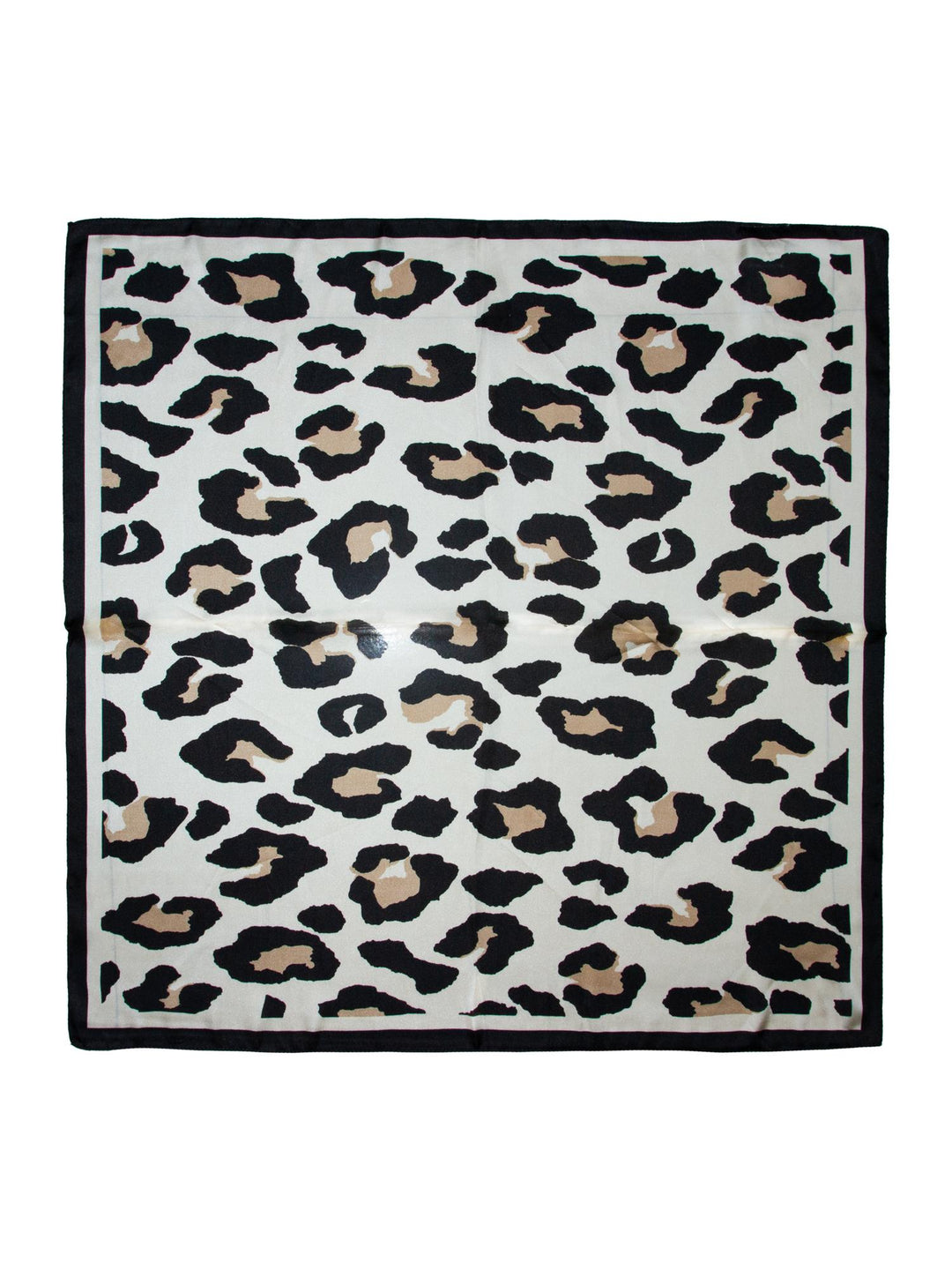 Skjerf dyreprint 70x70 Offwhite