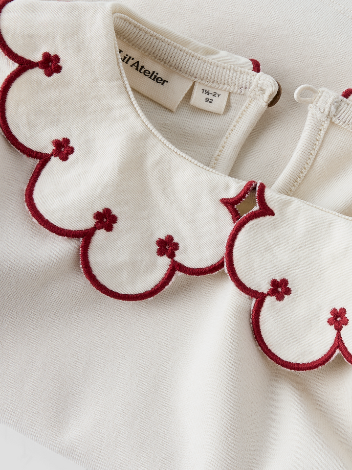 NMFFUNDO LS SLIM TOP LIL  Offwhite