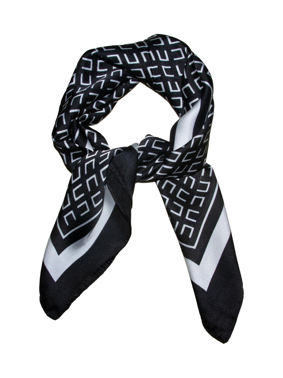 Skjerf enkel mønster 70x70  Sort