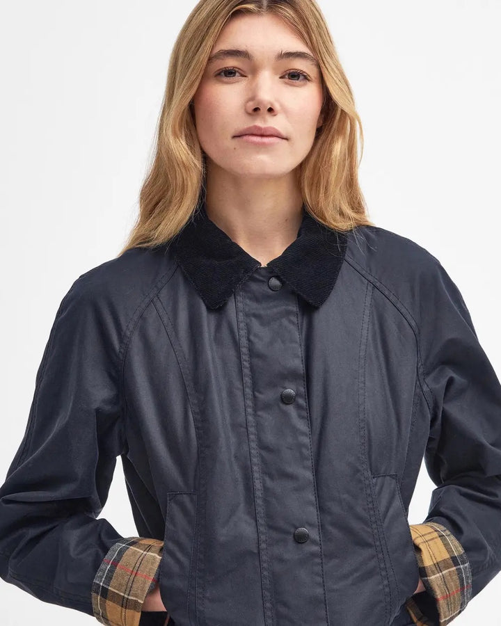 Beadnell Wax Jacket  Navy