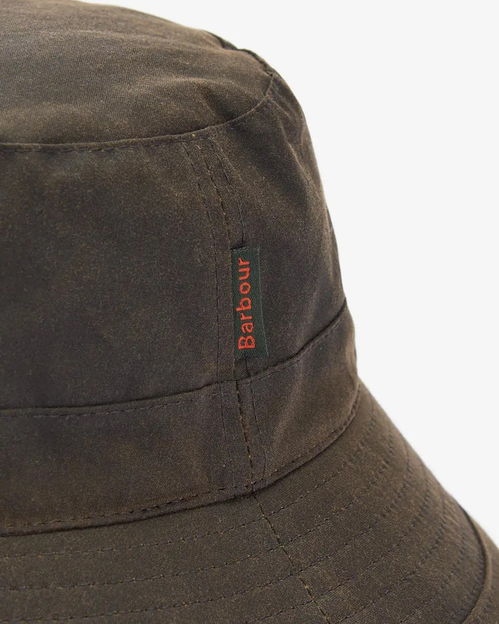 Wax Bucket Hat  Olive