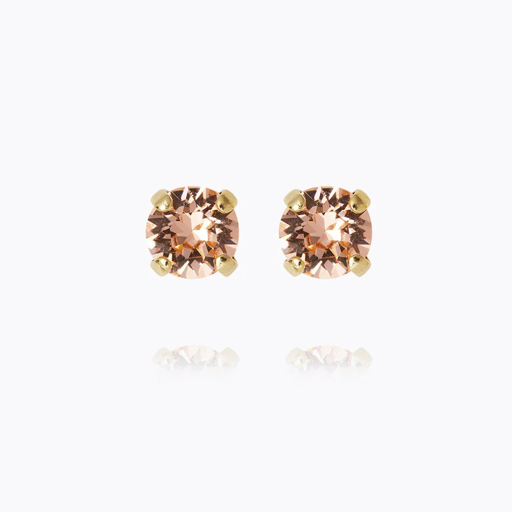 MINI STUD EARRINGS Light Peach