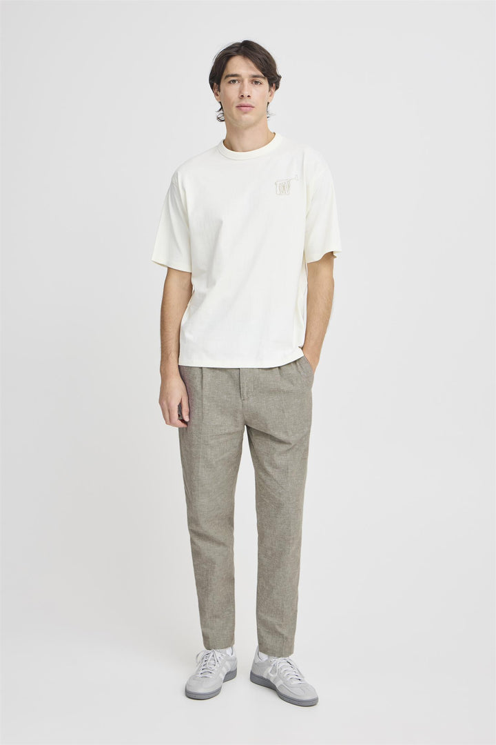 MARC 0144  linen mix pants  Mermaid Melange