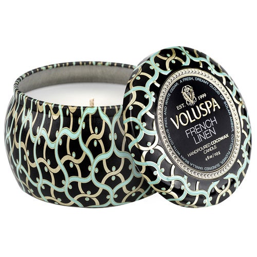 MINI TIN CANDLE 25T French Linen