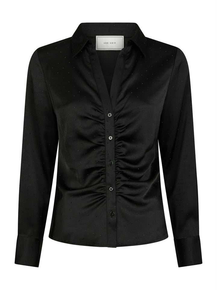 Christy Heavy Sateen Bedaz Shirt  Black