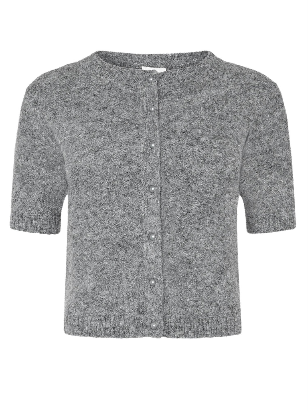 LINS SS KNIT Mørk Grå Melert