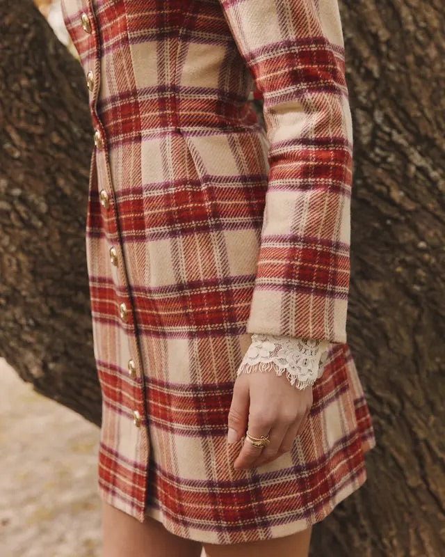 Tailored Mini Dress  Checks