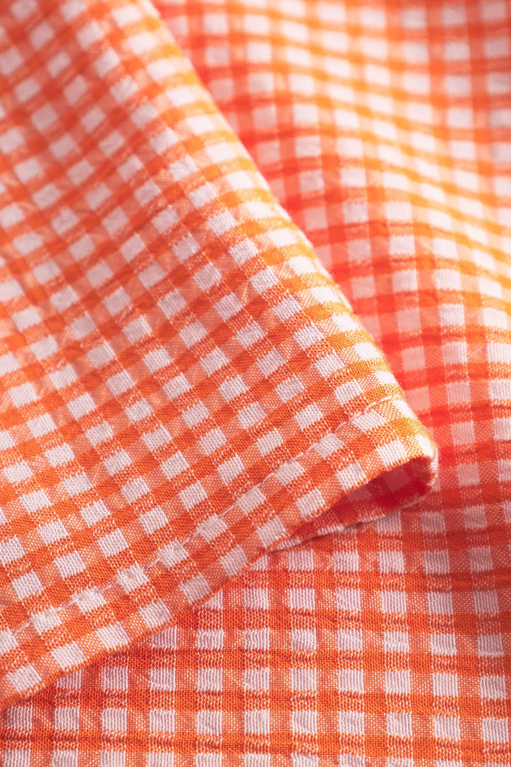 Mari Long Dress  Clay Checked