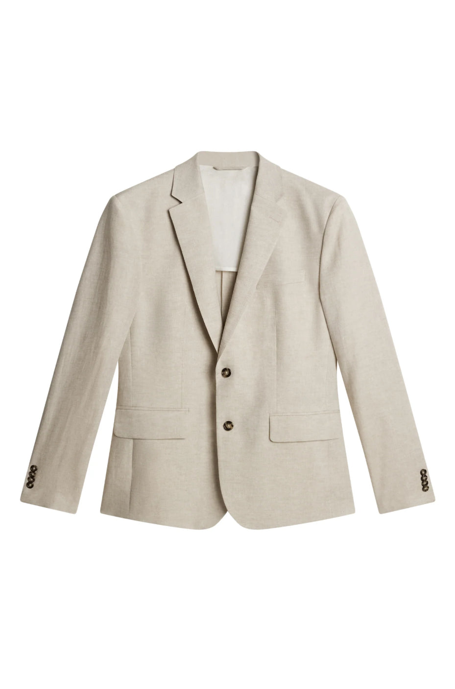 Elton U Super Linen Blazer  Moonbeam