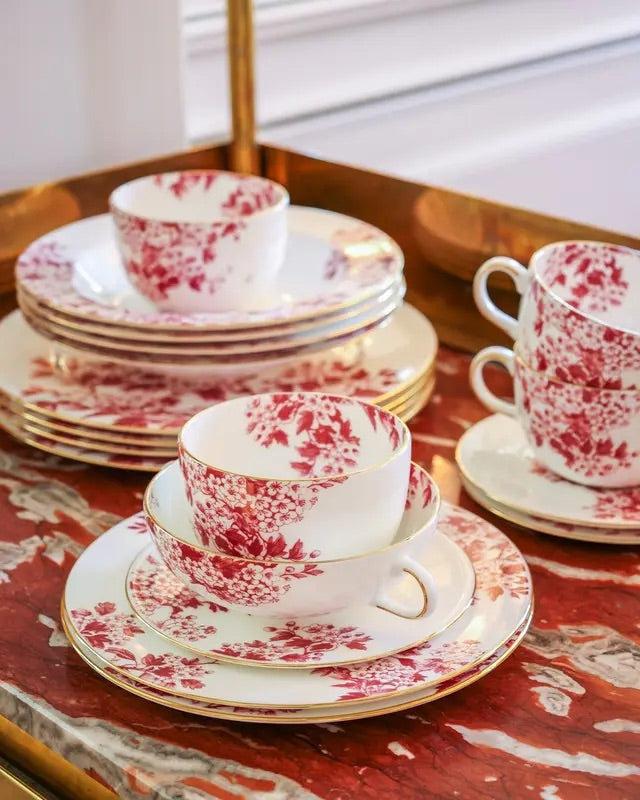 TEA CUP  Burgundy