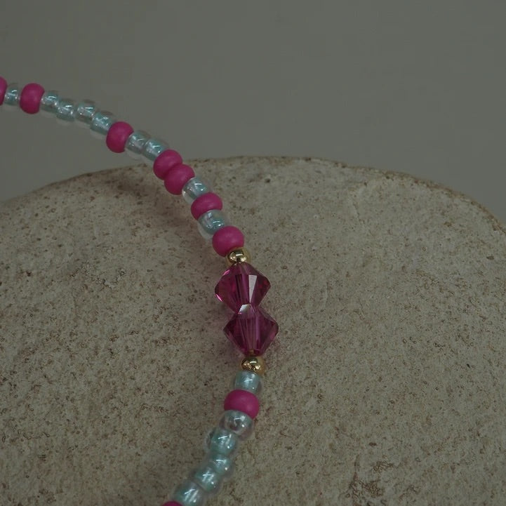 SEEDED BRACELET  Greek Rosa