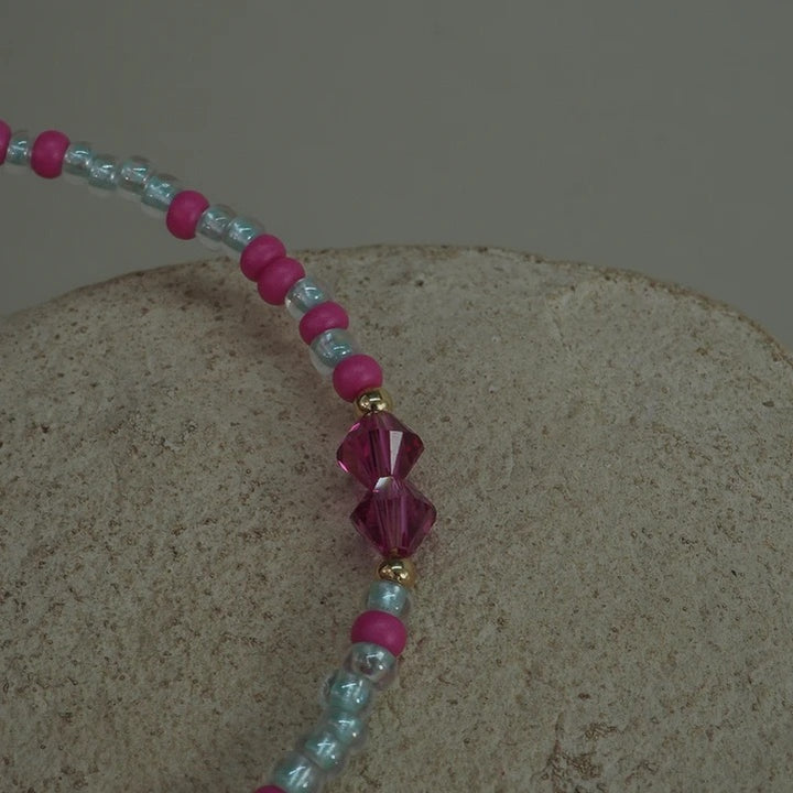 SEEDED BRACELET  Greek Rosa