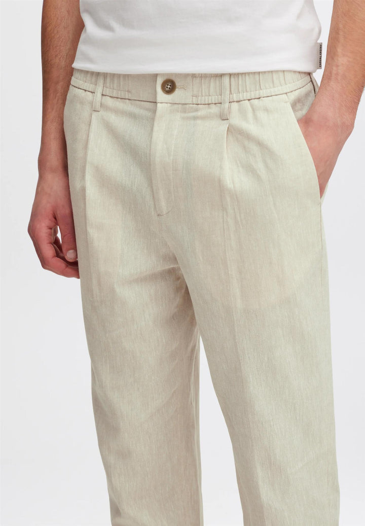 MARC 0144  linen mix pants  Chateau Gray Melange