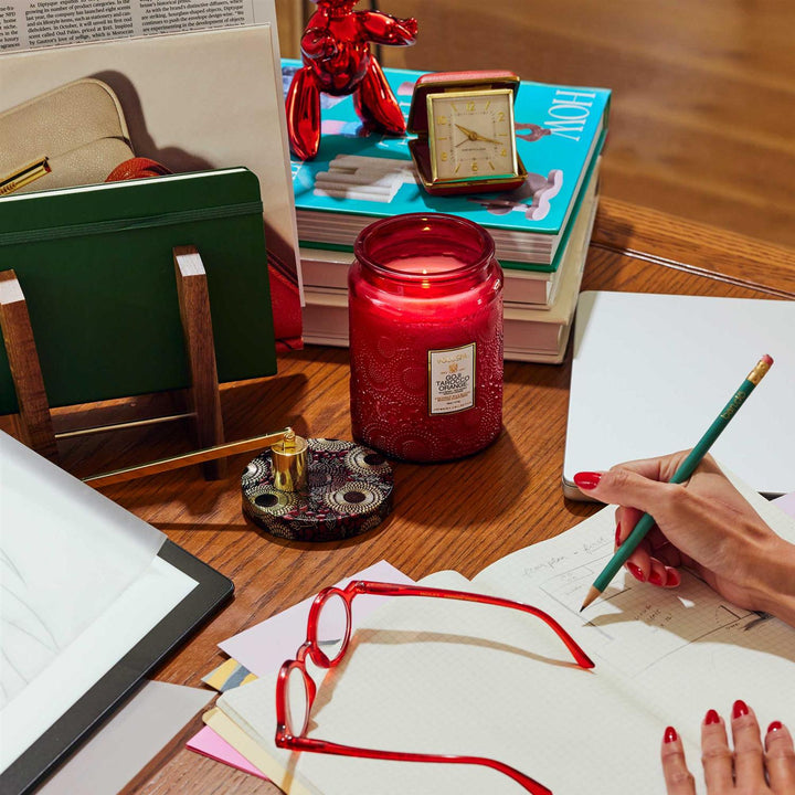 LARGE JAR CANDLE  Goji Tarocco Orange