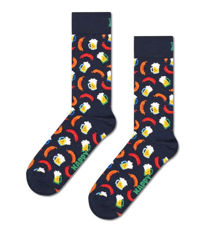 BEER AND SAUSAGE SOCK Navy