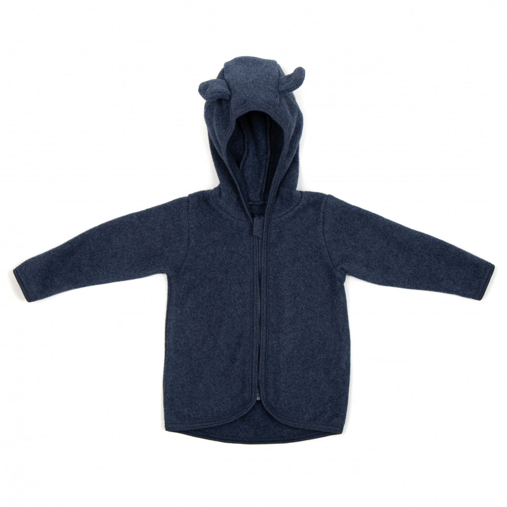 Jacket Ears Wool Fleece (M) Navy
