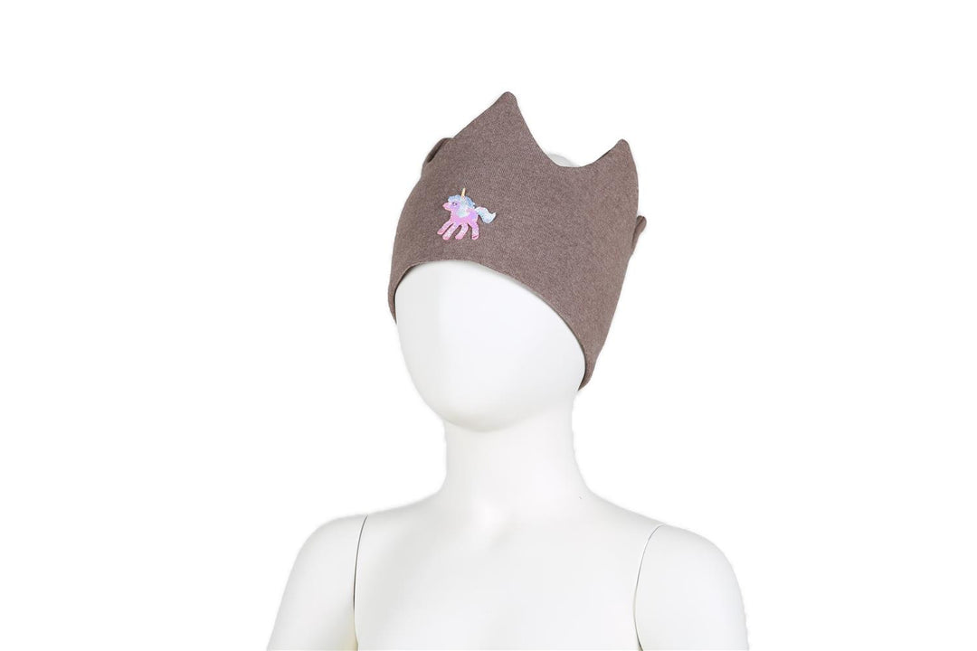 CROWN HEADBAND UNICORN Brun Melange