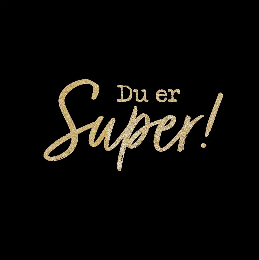 DU ER SUPER Sort