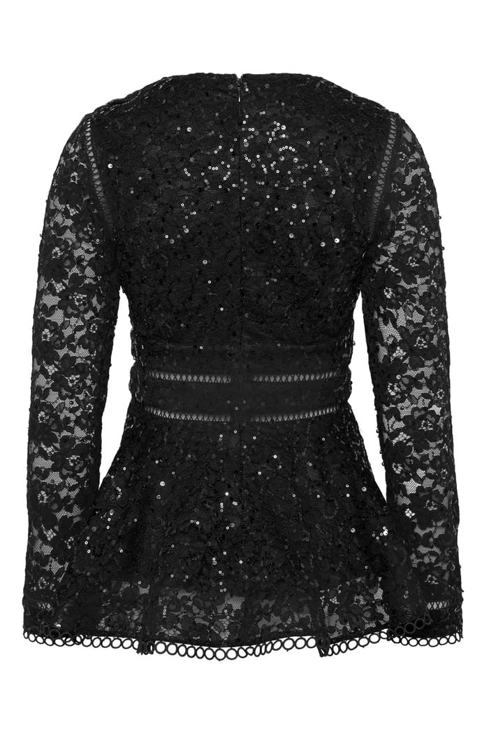 Ellie top  Black Lace