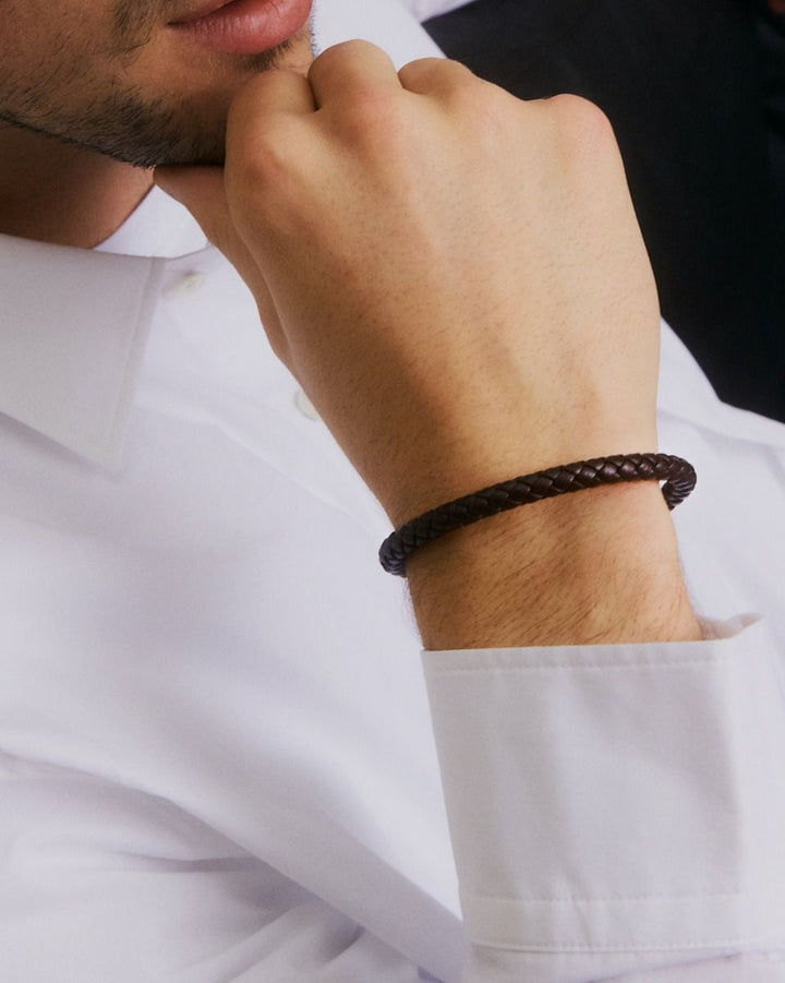 Franky Bracelet Leather Brown  Brown