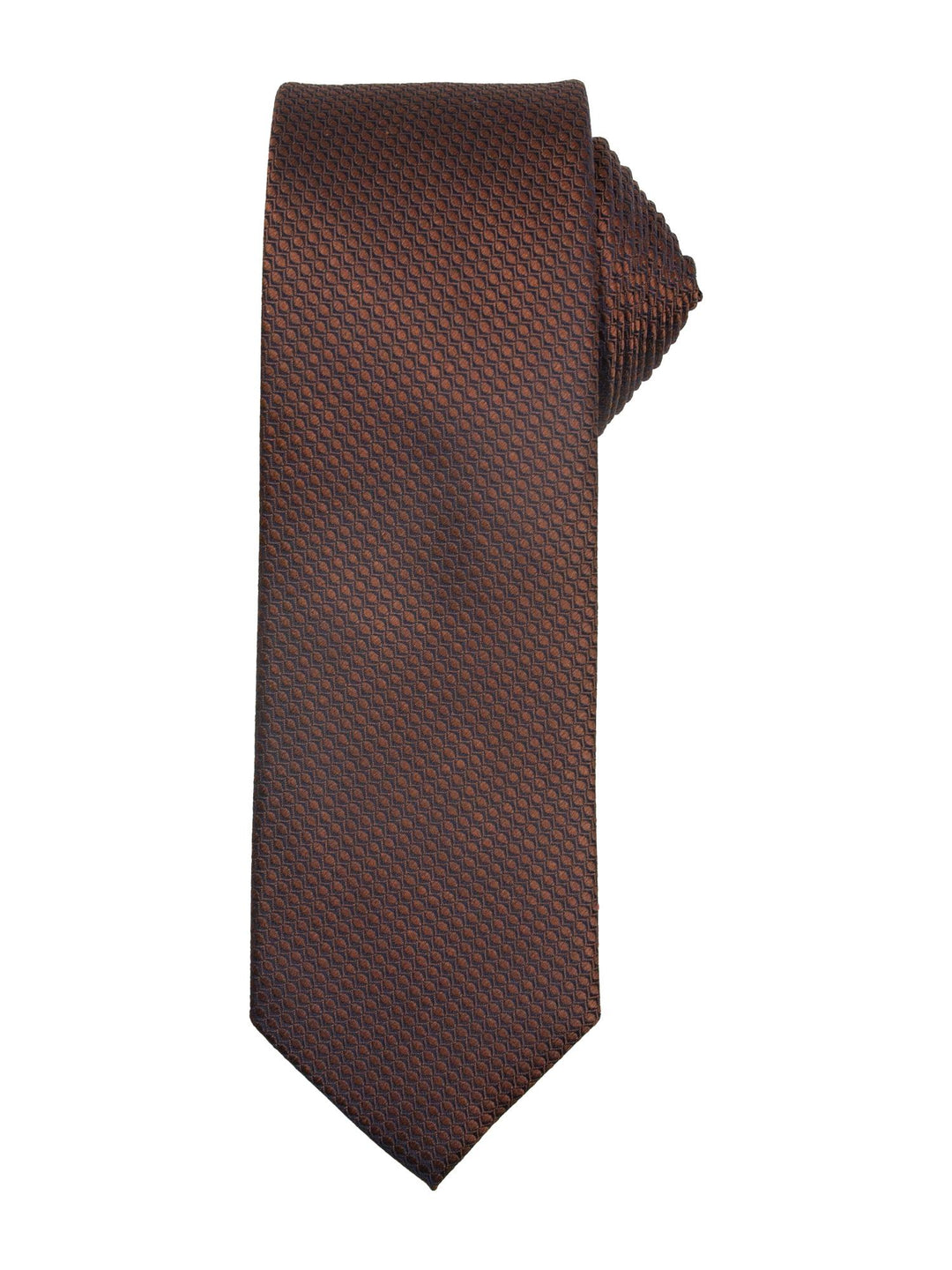 Santi Silkeslips 7,0cm ensf.m/struktur Cognac