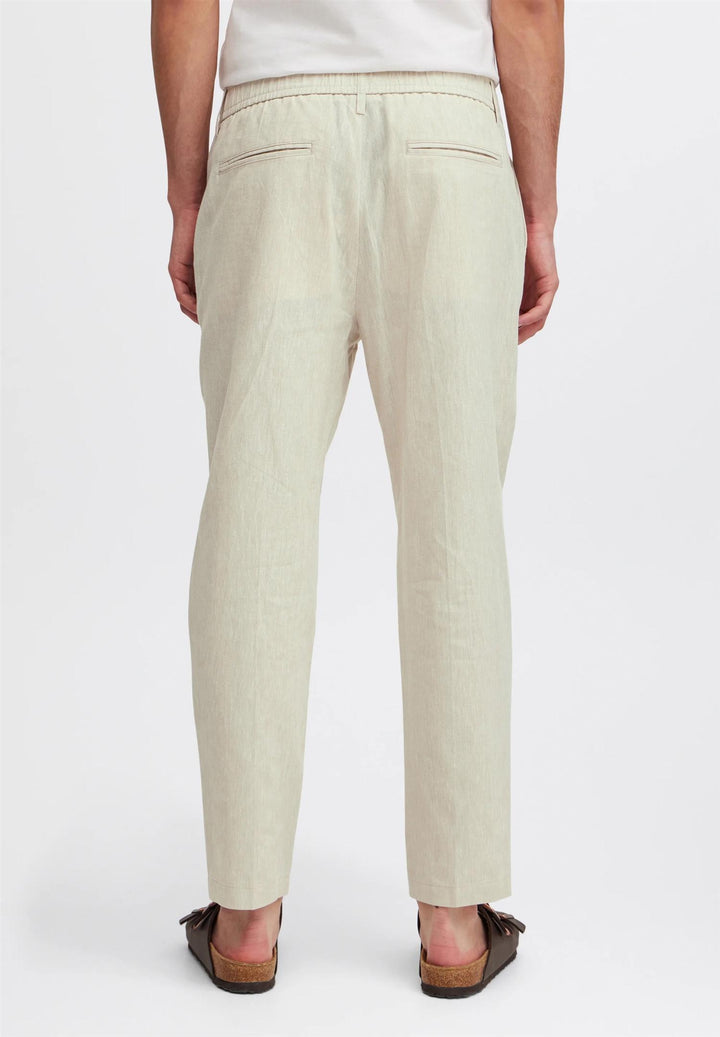 MARC 0144  linen mix pants  Chateau Gray Melange