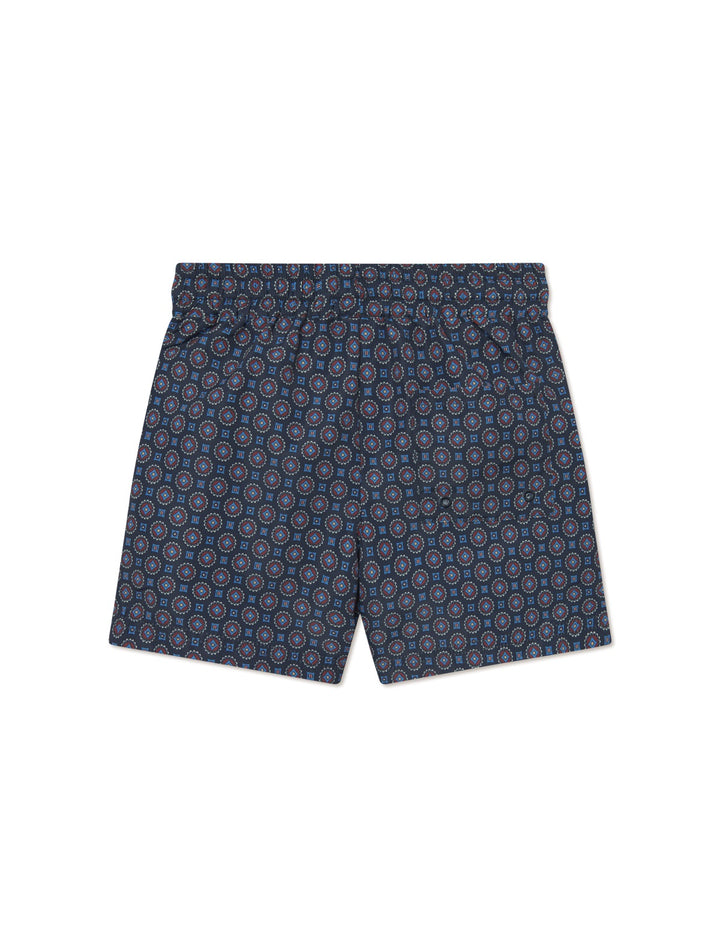 Stan Ornament AOP Swim Shorts Kids  Dark Navy
