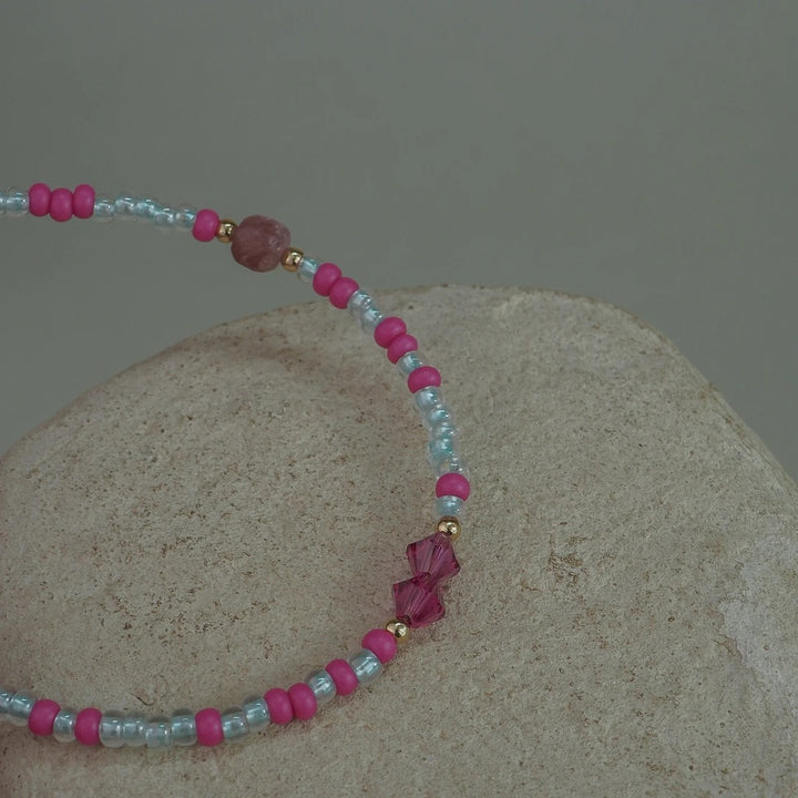 SEEDED BRACELET  Greek Rosa