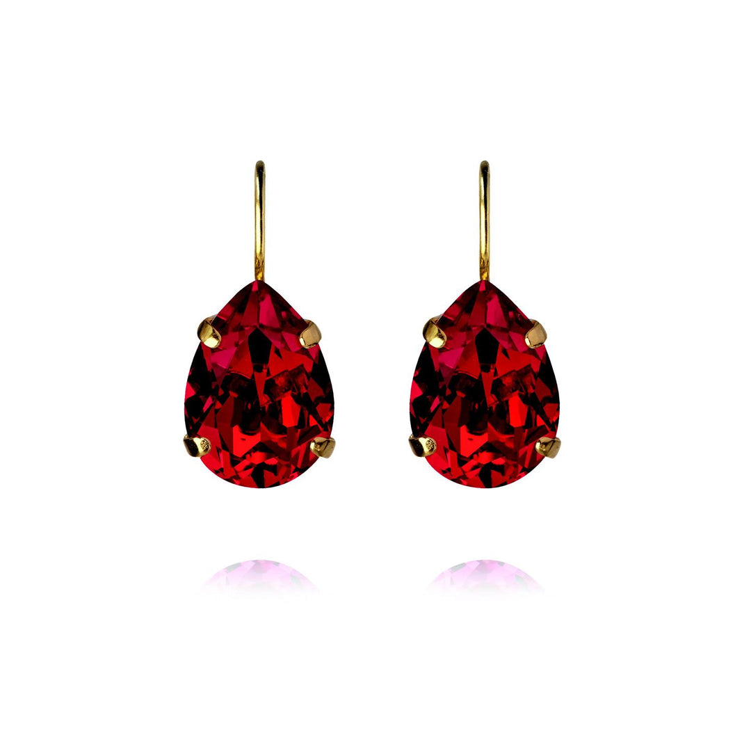 MINI DROP CLASP EARRINGS GOLD  Light Siam