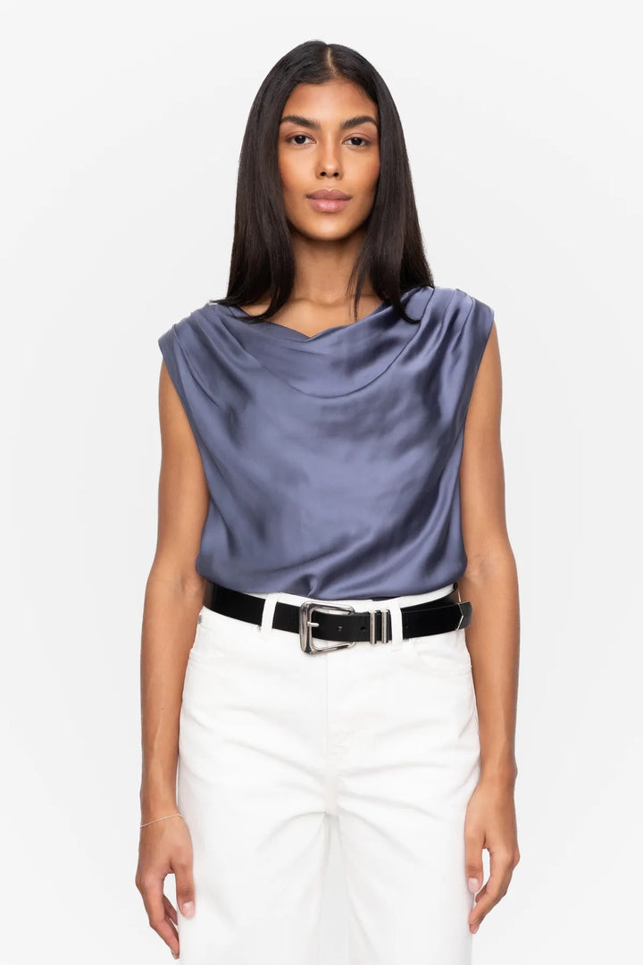 Haidi Top  Mid Blue