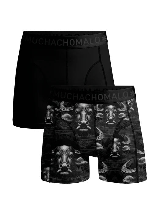 1010 Waterbuffalo 01 2pk boxer pr/sol cm  Black/Grey
