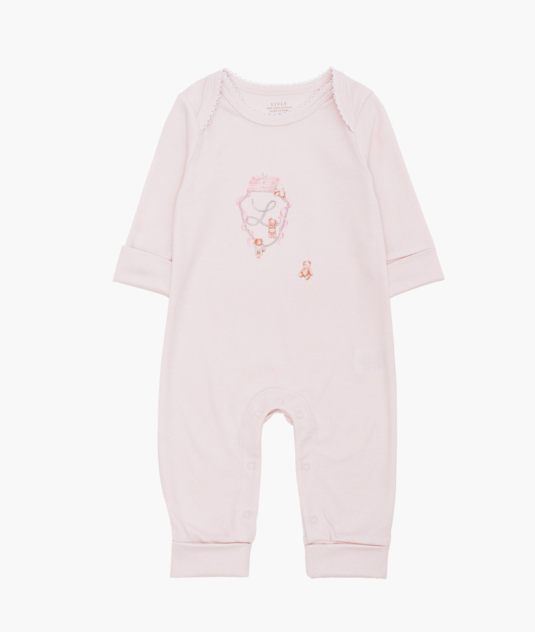 Teddy Tay Cover Footie Pink