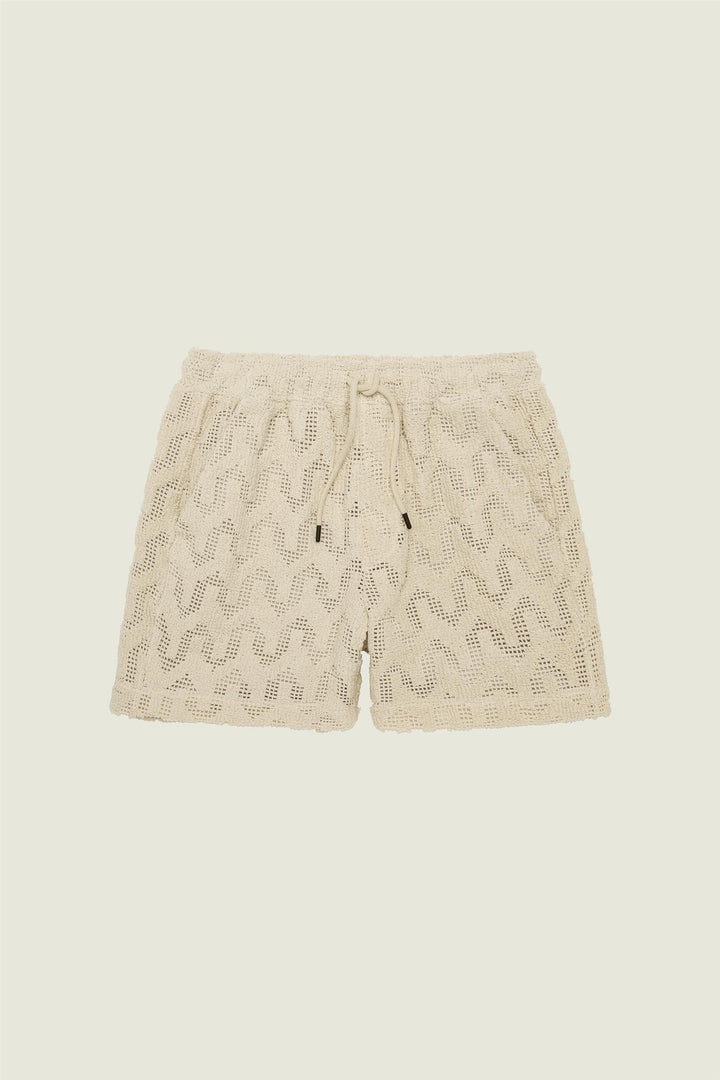 Atlas Crochet Shorts  Offwhite