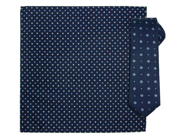 santi slips+hanky mønstret  Blå