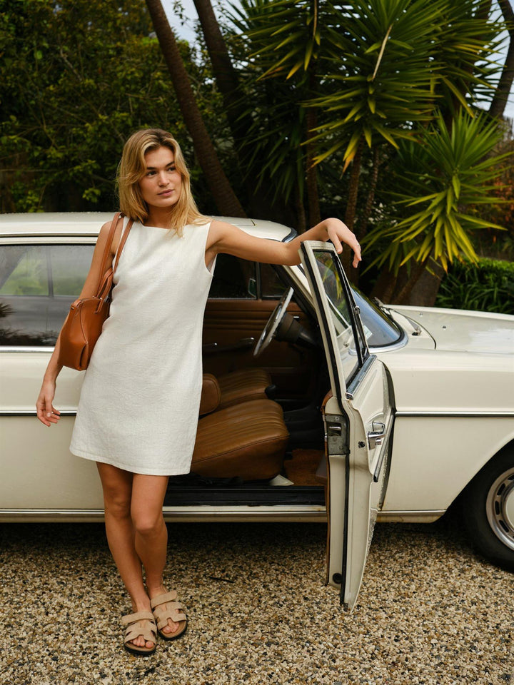 Bruna Ramie dress  Off White