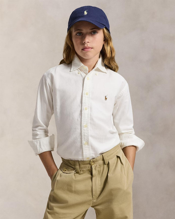 OXFORD SHIRT JENTE  Hvit