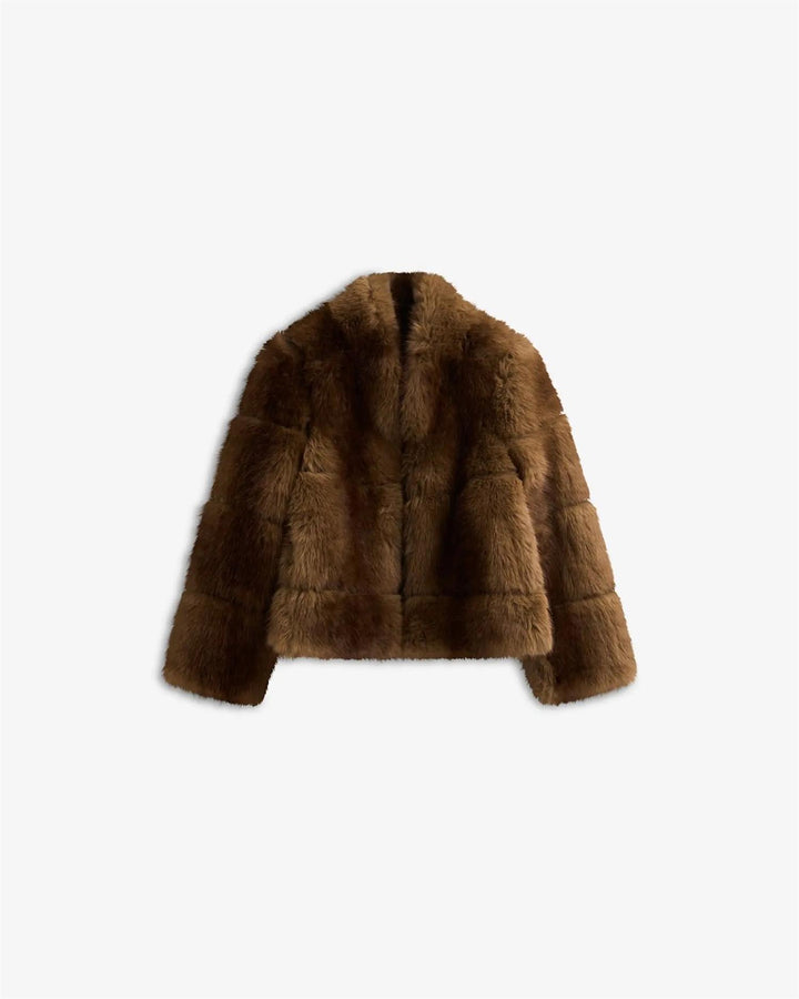 POSH SHORT COAT  Dk Brown