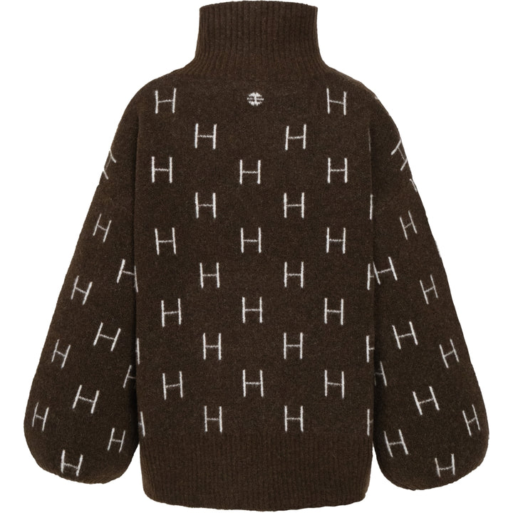 Fam Short Sweater  Dark Earth