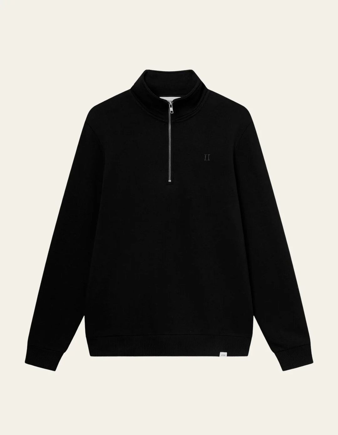 Nørregaard Tonal Half-Zip Sweatshirt Black
