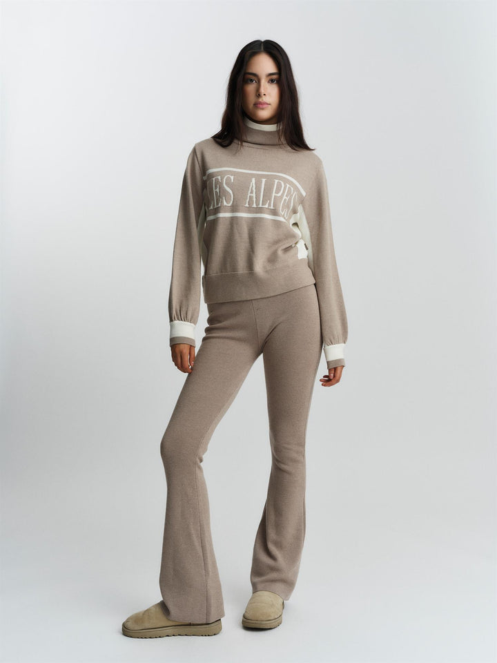 Maud Merino Sweater  Beige Melange