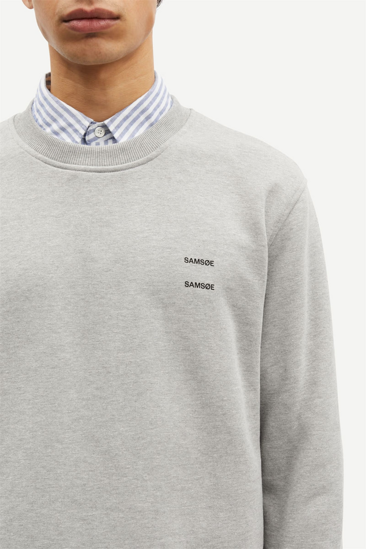 Joel crew neck 11414  Grey Mel.