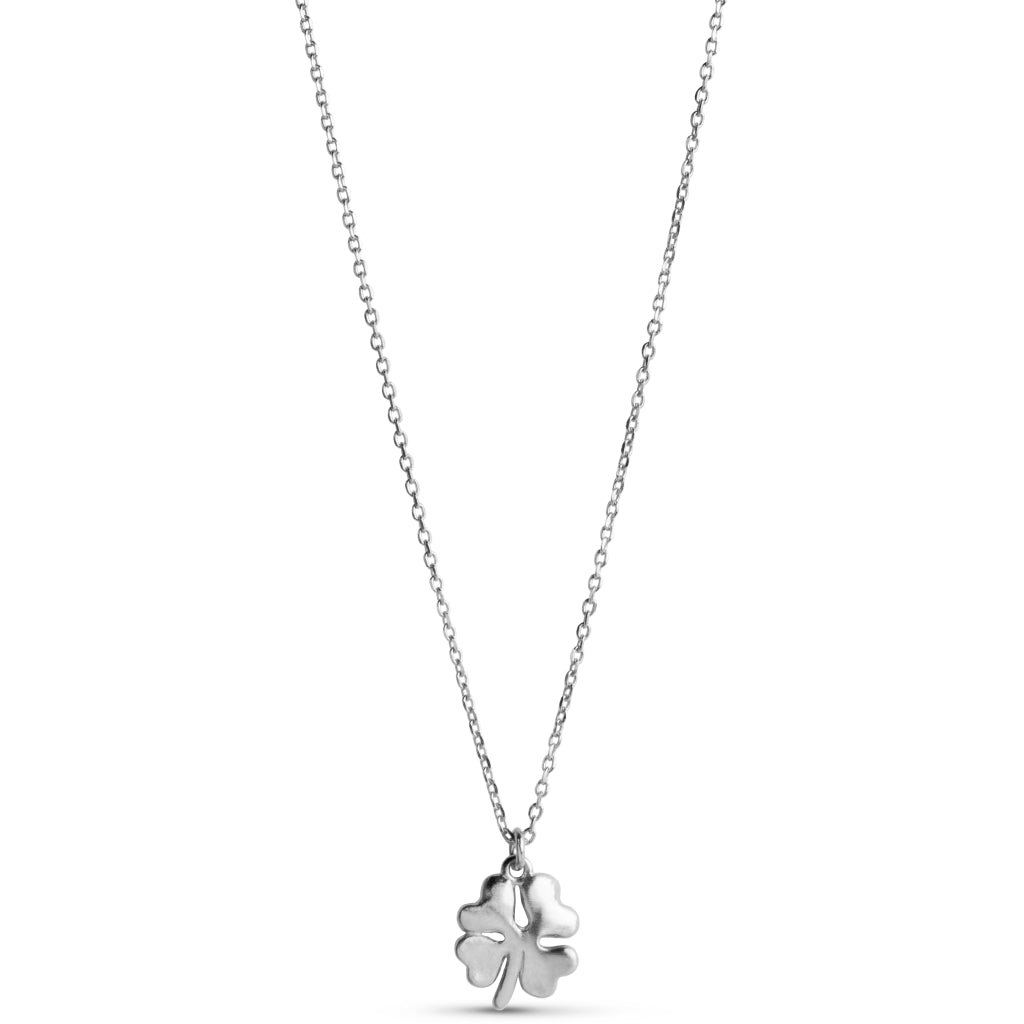 NECKLACE, ORGANIC CLOVER  Silver